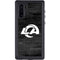 NFL Los Angeles Rams Black & White Galaxy Note 10 Waterproof Case