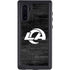 NFL Los Angeles Rams Black & White Galaxy Note 10 Waterproof Case