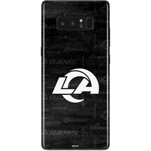 NFL Los Angeles Rams Black & White Galaxy Note 8 Skin