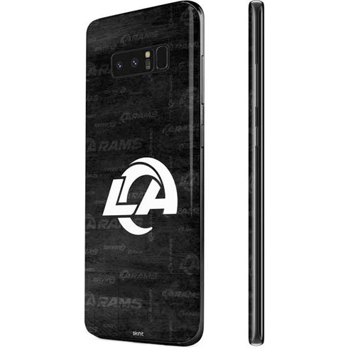 NFL Los Angeles Rams Black & White Galaxy Note 8 Skin