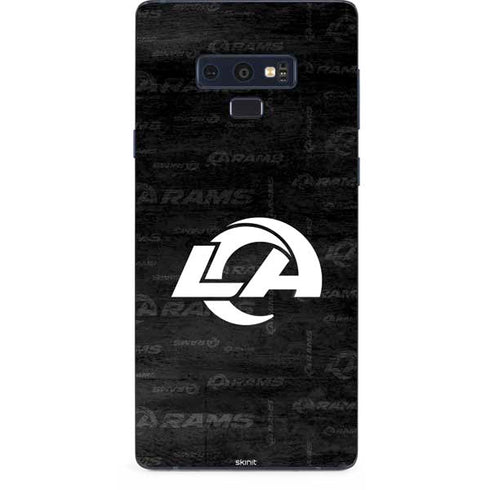 NFL Los Angeles Rams Black & White Galaxy Note 9 Skin