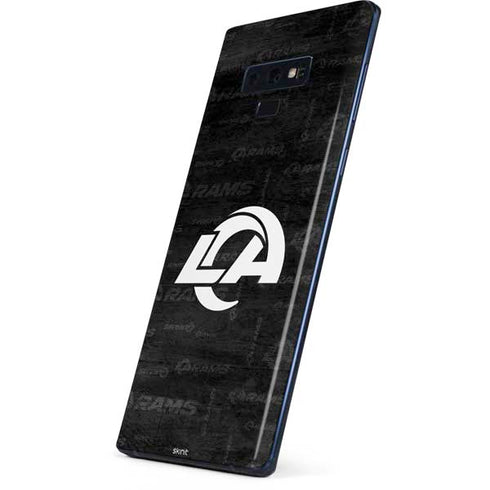NFL Los Angeles Rams Black & White Galaxy Note 9 Skin
