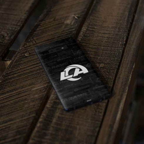 NFL Los Angeles Rams Black & White Galaxy Note 9 Skin