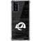 NFL Los Angeles Rams Black & White Galaxy Note20 5G Clear Case