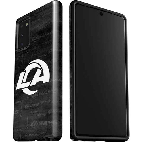 NFL Los Angeles Rams Black & White Galaxy Note20 5G Pro Case