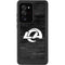 NFL Los Angeles Rams Black & White Galaxy Note20 Ultra 5G Waterproof Case