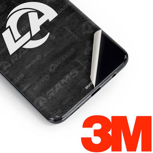 NFL Los Angeles Rams Black & White Galaxy S10 Skin