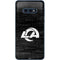 NFL Los Angeles Rams Black & White Galaxy S10e Skin