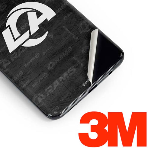 NFL Los Angeles Rams Black & White Galaxy S10e Skin