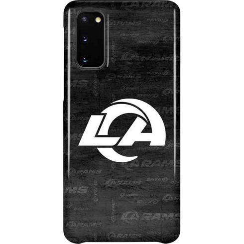 NFL Los Angeles Rams Black & White Galaxy S20 Lite Case
