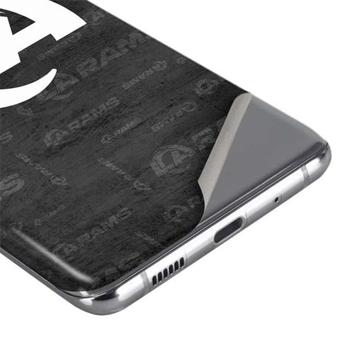 NFL Los Angeles Rams Black & White Galaxy S20 Plus Skin