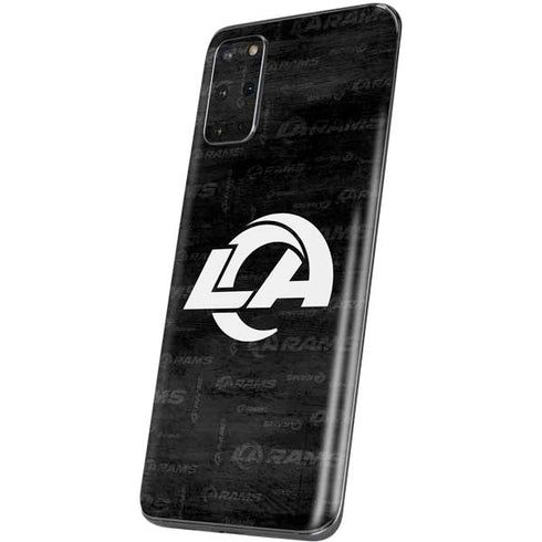 NFL Los Angeles Rams Black & White Galaxy S20 Plus Skin