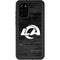 NFL Los Angeles Rams Black & White Galaxy S20 Plus Waterproof Case