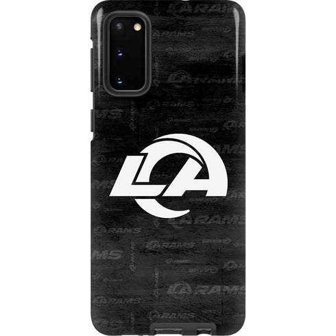 NFL Los Angeles Rams Black & White Galaxy S20 Pro Case