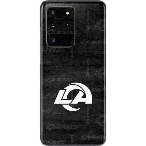 NFL Los Angeles Rams Black & White Galaxy S20 Ultra 5G Skin