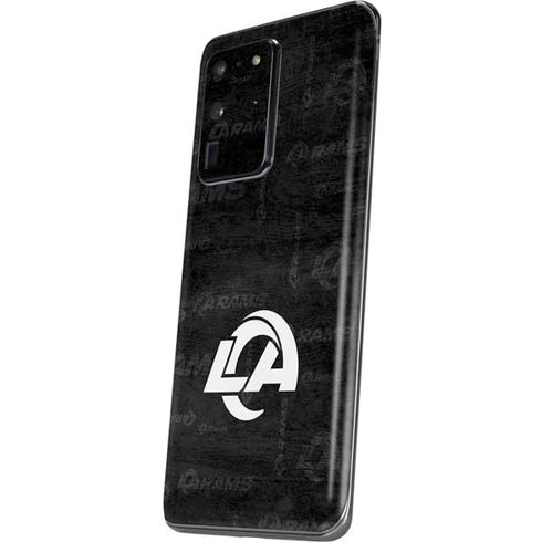 NFL Los Angeles Rams Black & White Galaxy S20 Ultra 5G Skin