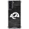 NFL Los Angeles Rams Black & White Galaxy S21 5G Clear Case