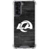 NFL Los Angeles Rams Black & White Galaxy S21 5G Clear Case