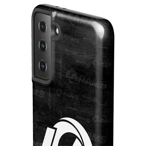 NFL Los Angeles Rams Black & White Galaxy S21 FE Pro Case
