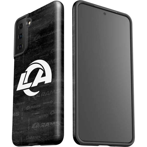 NFL Los Angeles Rams Black & White Galaxy S21 FE Pro Case