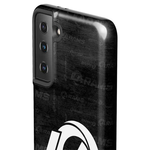 NFL Los Angeles Rams Black & White Galaxy S21 Plus 5G Pro Case