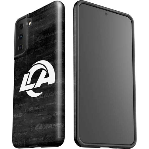 NFL Los Angeles Rams Black & White Galaxy S21 Plus 5G Pro Case