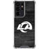 NFL Los Angeles Rams Black & White Galaxy S21 Ultra 5G Clear Case