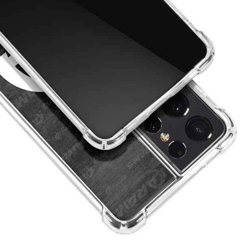 NFL Los Angeles Rams Black & White Galaxy S21 Ultra 5G Clear Case