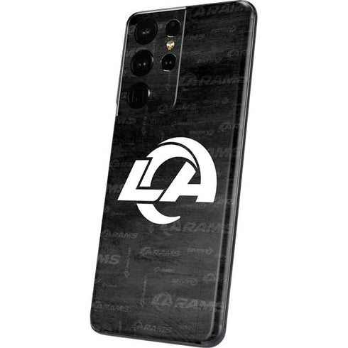 NFL Los Angeles Rams Black & White Galaxy S21 Ultra 5G Skin
