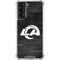NFL Los Angeles Rams Black & White Galaxy S22 Clear Case