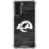 NFL Los Angeles Rams Black & White Galaxy S22 Clear Case