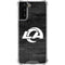 NFL Los Angeles Rams Black & White Galaxy S22 Plus Clear Case