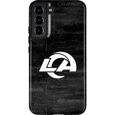 NFL Los Angeles Rams Black & White Galaxy S22 Plus Pro Case