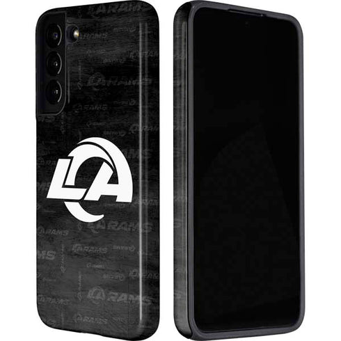 NFL Los Angeles Rams Black & White Galaxy S22 Plus Pro Case