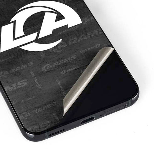 NFL Los Angeles Rams Black & White Galaxy S22 Plus Skin