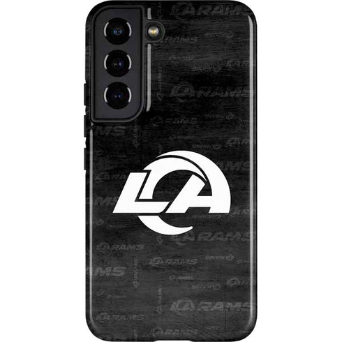 NFL Los Angeles Rams Black & White Galaxy S22 Pro Case