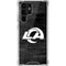 NFL Los Angeles Rams Black & White Galaxy S22 Ultra Clear Case