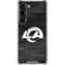 NFL Los Angeles Rams Black & White Galaxy S23 Clear Case