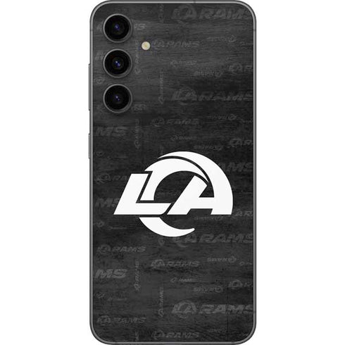 NFL Los Angeles Rams Black & White Galaxy S23 FE Skin