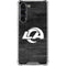 NFL Los Angeles Rams Black & White Galaxy S23 Plus Clear Case