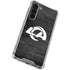 NFL Los Angeles Rams Black & White Galaxy S23 Plus Clear Case