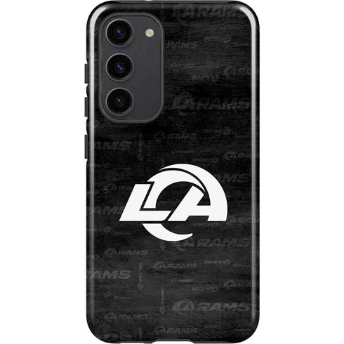 NFL Los Angeles Rams Black & White Galaxy S23 Plus Pro Case