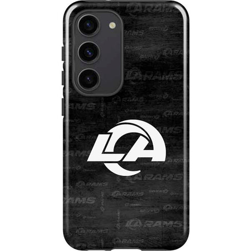 NFL Los Angeles Rams Black & White Galaxy S23 Pro Case