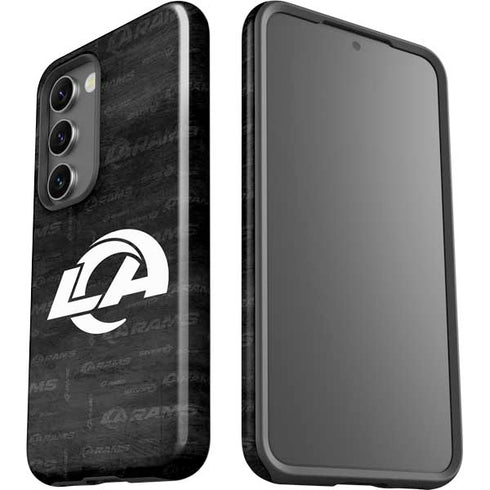 NFL Los Angeles Rams Black & White Galaxy S23 Pro Case