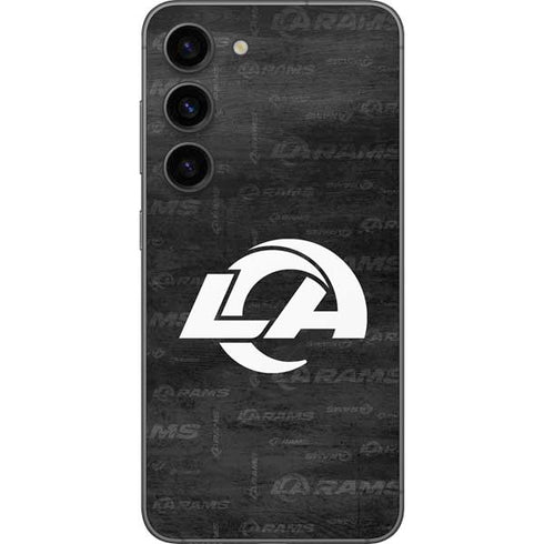 NFL Los Angeles Rams Black & White Galaxy S23 Skin