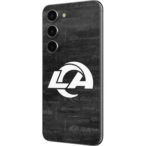 NFL Los Angeles Rams Black & White Galaxy S23 Skin