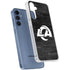 NFL Los Angeles Rams Black & White Galaxy S24 Clear Case