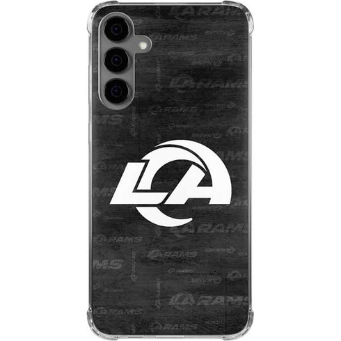 NFL Los Angeles Rams Black & White Galaxy S24 Plus Clear Case