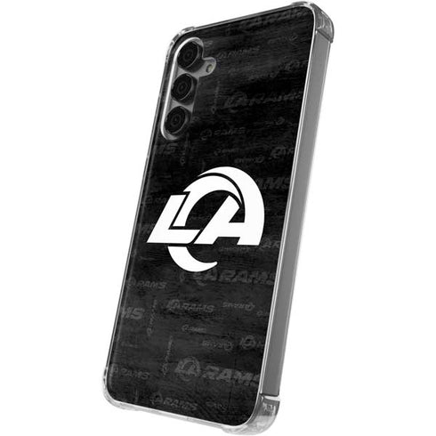 NFL Los Angeles Rams Black & White Galaxy S24 Plus Clear Case
