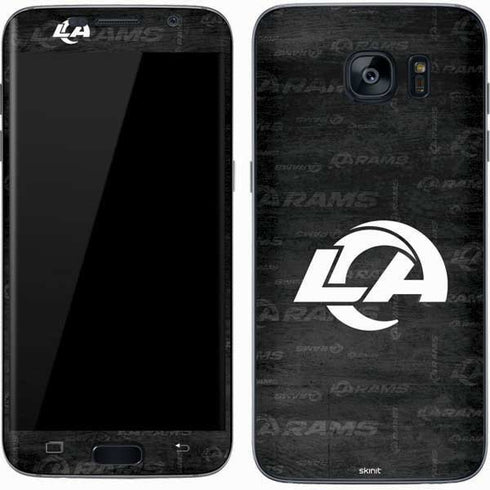 NFL Los Angeles Rams Black & White Galaxy S7 Skin